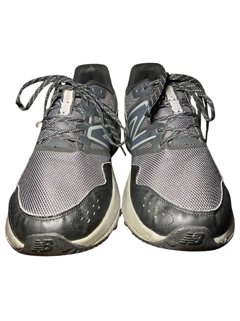 New Balance T410 Trail Running Sneaker Gray Lace Shoe Men's Size 13 2E, MT410LB8